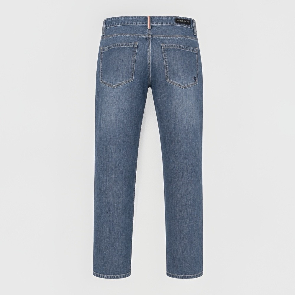 Burberry Brit Jeans Women's Size 32 Regular Fit Straight Leg Equestrian Logo